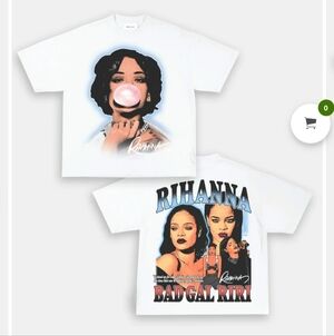 Game Changer Rihanna Bubblegum T-shirt in White Size Large